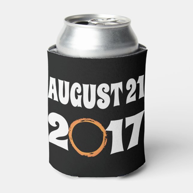 Total Solar Eclipse August 21 2017 Can Cooler (Can Front)