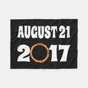 Total Solar Eclipse August 21 2017 Fleece Blanket