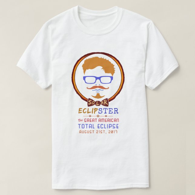 Total Solar Eclipse August 21 2017 Funny Hipster T-Shirt (Design Front)