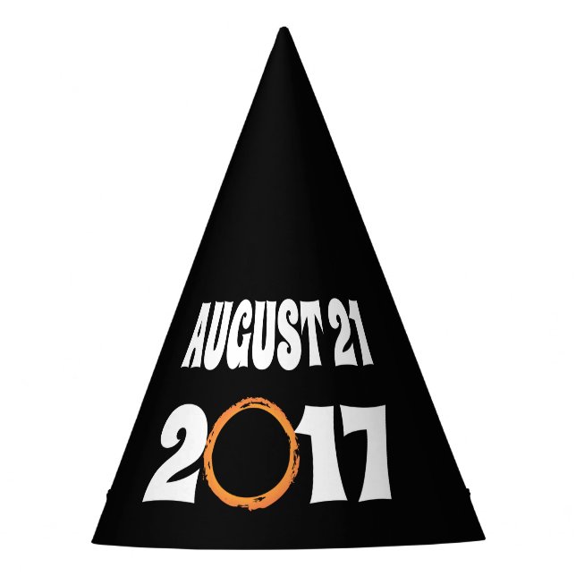 Total Solar Eclipse August 21 2017 Party Hat (Front)