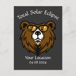 Total Solar Eclipse Bear Eclipse Viewer Postcard