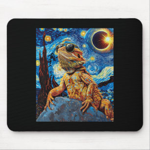 Total Solar Eclipse Bearded Dragon  Mouse Pad