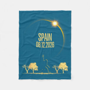 Total Solar Eclipse Bigfoot 08 Fleece Blanket
