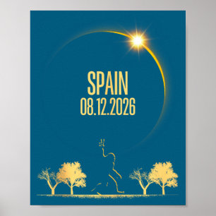 Total Solar Eclipse Bigfoot 08 Illustration Poster