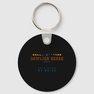 Total Solar Eclipse Bowling Green Ohio 04.08.24 Keychain