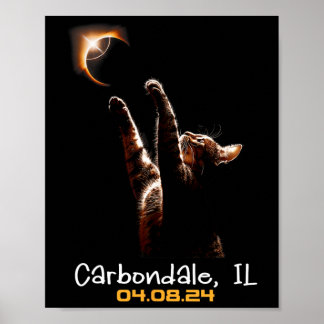 Total Solar Eclipse Carbondale Illinois  Poster