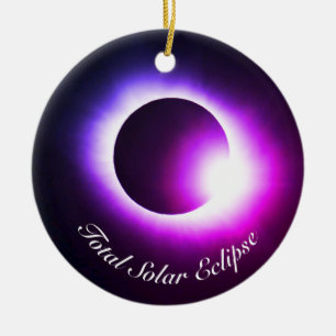 Total Solar Eclipse Ceramic Ornament