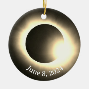 Total Solar Eclipse Ceramic Ornament