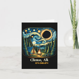 Total Solar Eclipse Clinton Arkansas 1  Card