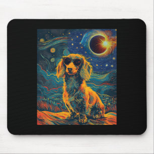 Total Solar Eclipse Dachshund Dog  Mouse Pad