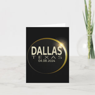 Total Solar Eclipse Dallas Texas April 8 2024 Ecli Card