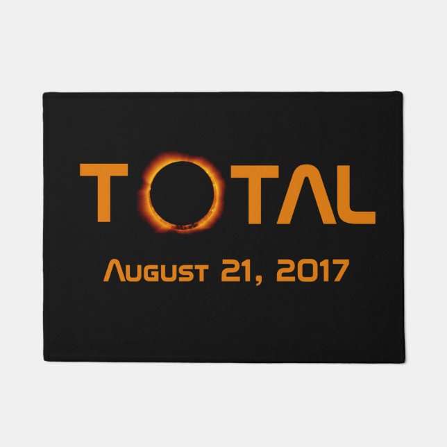 Total Solar Eclipse Event Doormat (Front)