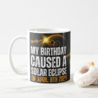 total solar eclipse funny birthday 4-8-2024 custom
