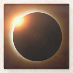 Total Solar Eclipse Glass Coaster