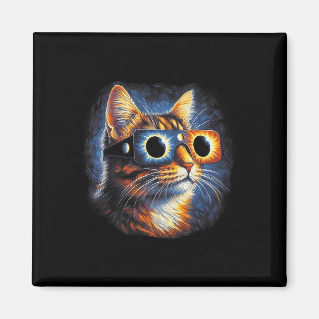 Total Solar Eclipse Gles April 8th 2024  Magnet (Front)