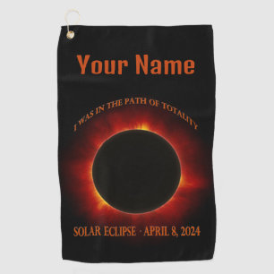 Total Solar Eclipse Golf Towel