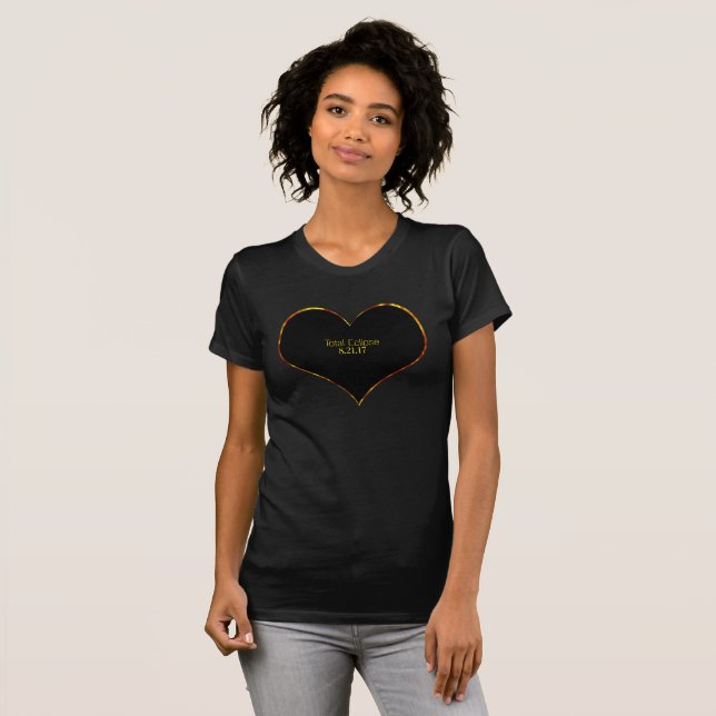 Total Solar Eclipse Heart | 8.21.2017 T-Shirt (Front Full)