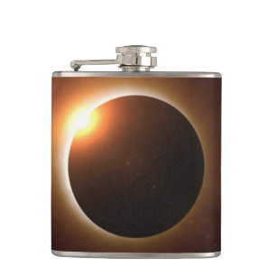 Total Solar Eclipse Hip Flask