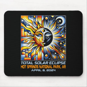 Total Solar Eclipse Hot Springs Ar Arkansas  Mouse Pad