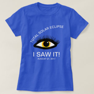 Total Solar Eclipse I Saw It! Funny customizable T-Shirt