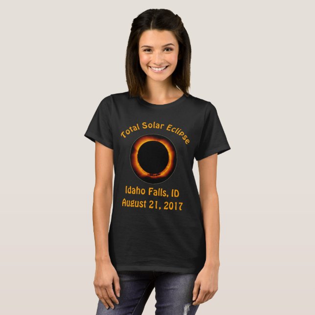 Total Solar Eclipse ( Idaho Falls, ID ) T-Shirt (Front Full)