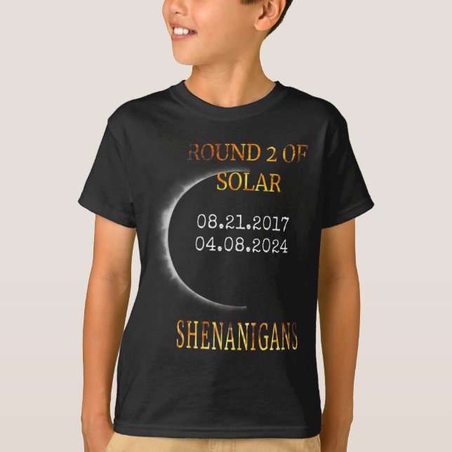 Total Solar Eclipse Illustration T-Shirt (Front)