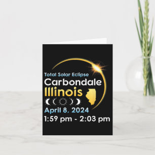 Total Solar Eclipse In Carbondale Illinois On Apri Card