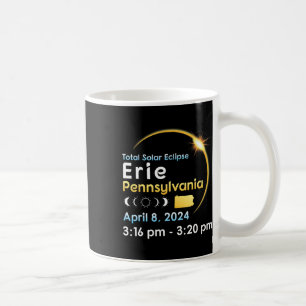 Total Solar Eclipse In Erie Pennsylvania On April  Coffee Mug