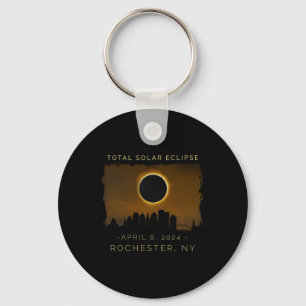 Total Solar Eclipse In Rochester New York  Keychain