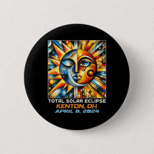 Total Solar Eclipse Kenton Ohio 2 Inch Round Button
