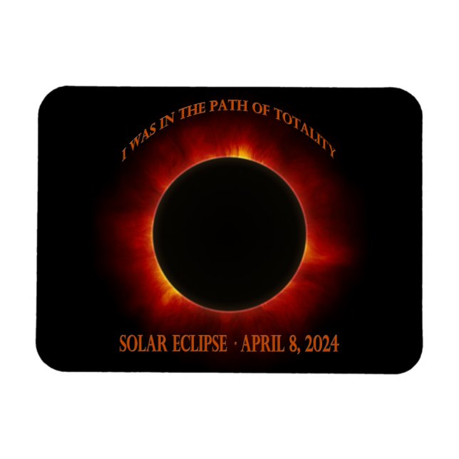 Total Solar Eclipse Magnet (Horizontal)