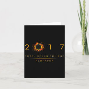 Total Solar Eclipse Nebraska 2017 Design Card