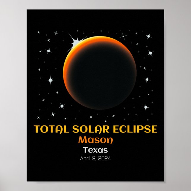 Total Solar Eclipse Of April 8  Poster (Front)