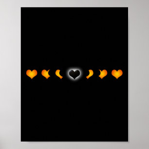 Total Solar Eclipse (of The Heart) T Shirt  Poster