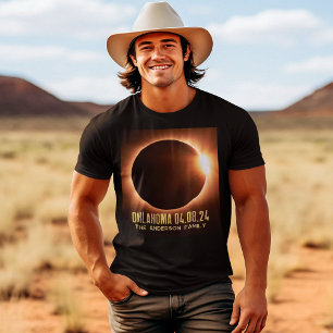 Total Solar Eclipse Oklahoma 2024 Personalized T-Shirt