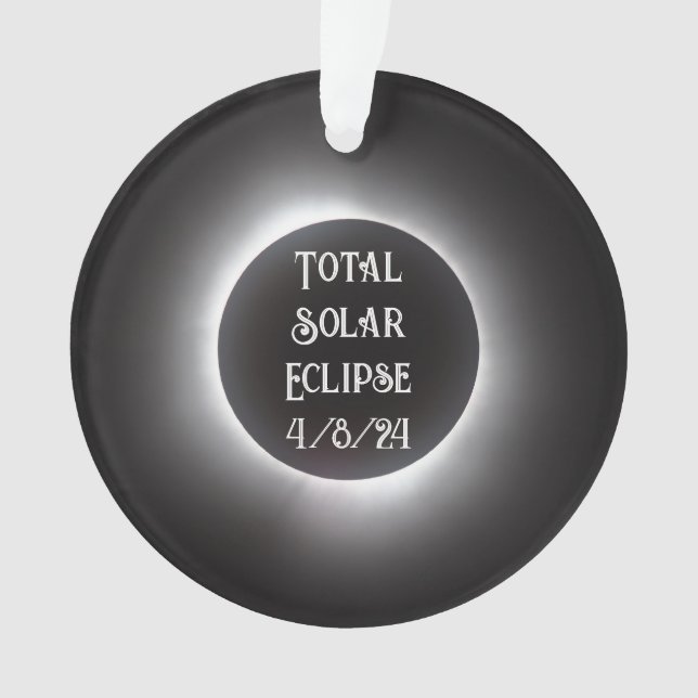 Total Solar Eclipse Ornament (Front)