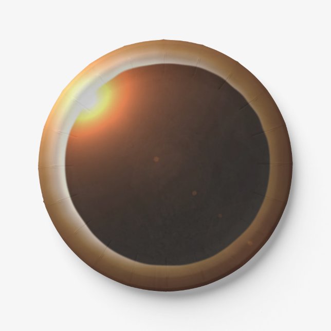 Total Solar Eclipse Paper Plate (Front)