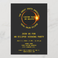 Total Solar Eclipse Party 7.2.2019 South America