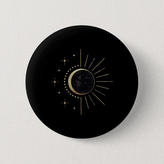 Total Solar Eclipse Path Of Totality  2 Inch Round Button (Front)