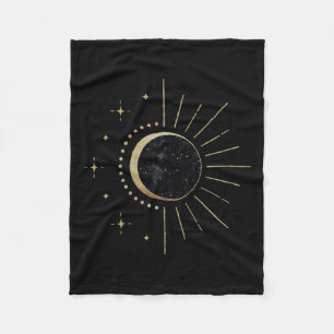 Total Solar Eclipse Path Of Totality Fleece Blanket
