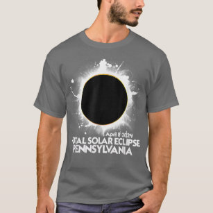 Total Solar Eclipse Pennsylvania 2024 American Tot T-Shirt