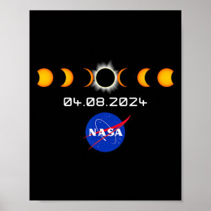 Total Solar Eclipse S 2024 April 8 Totality  Poster