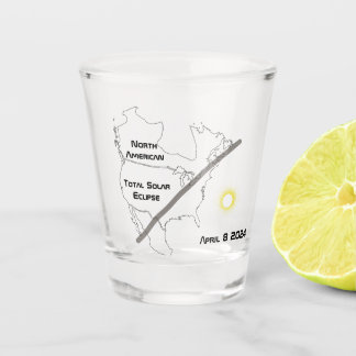 Total solar eclipse shot glass