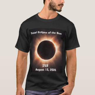 Total Solar Eclipse Spain August 12, 2026 T-Shirt