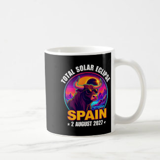 Total Solar Eclipse Spain August Illustration Coffee Mug