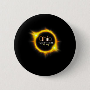 Total Solar Eclipse Spring America April 04.08.24 2 Inch Round Button