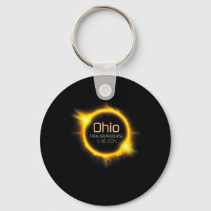 Total Solar Eclipse Spring America April 04.08.24  Keychain