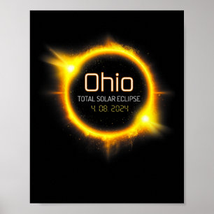 Total Solar Eclipse Spring America April 04.08.24 Poster
