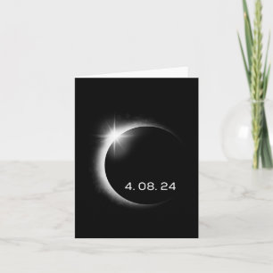 Total Solar Eclipse Spring April 8th 2024 America  Card