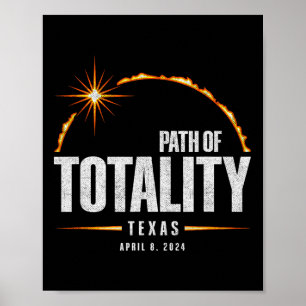Total Solar Eclipse Texas - Total Eclipse 2024 Poster